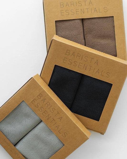 Barista schoonmaakdoekjes van stevig materiaal en met ophanghaakje