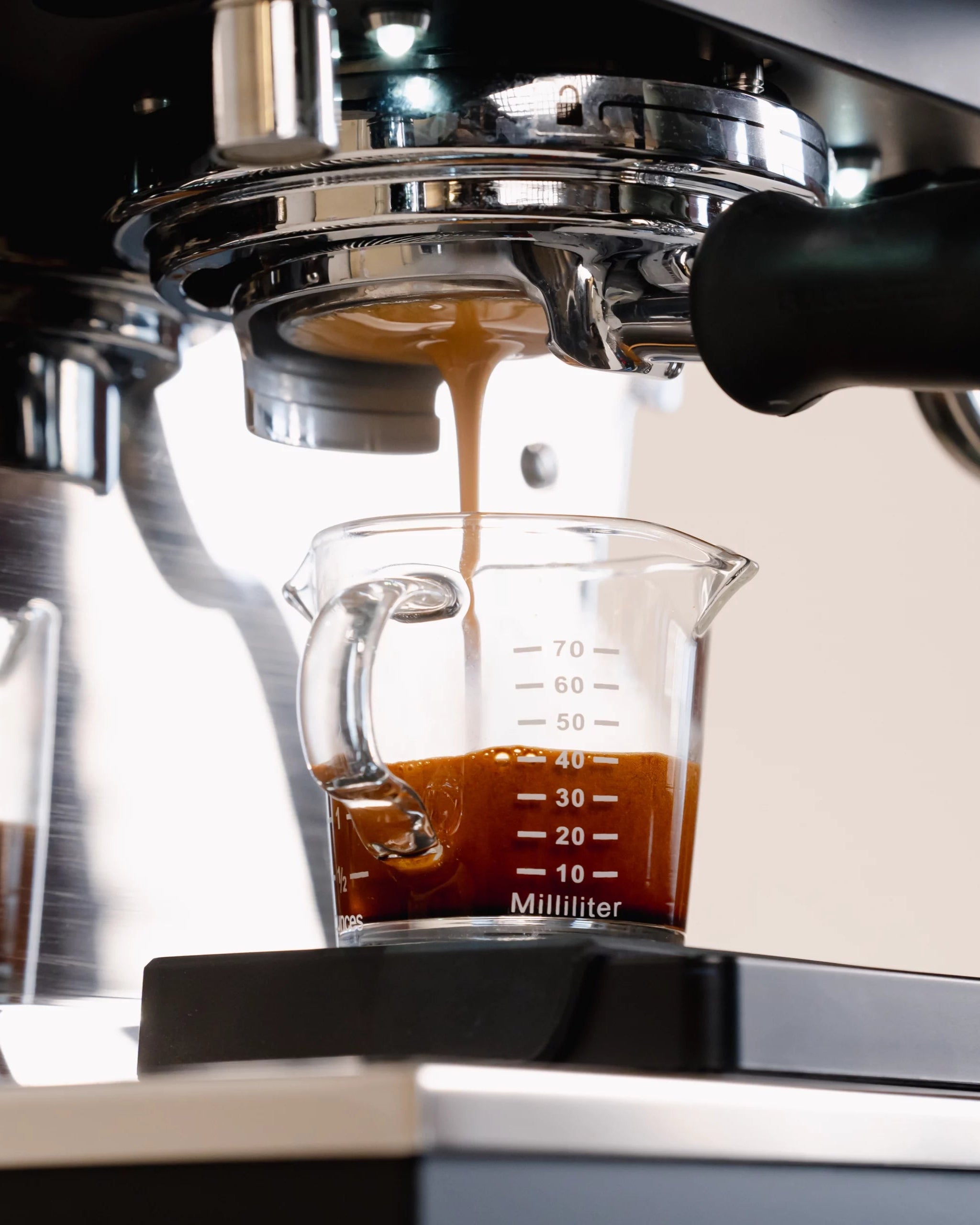 Espresso shotglas voor afmeten van je koffie