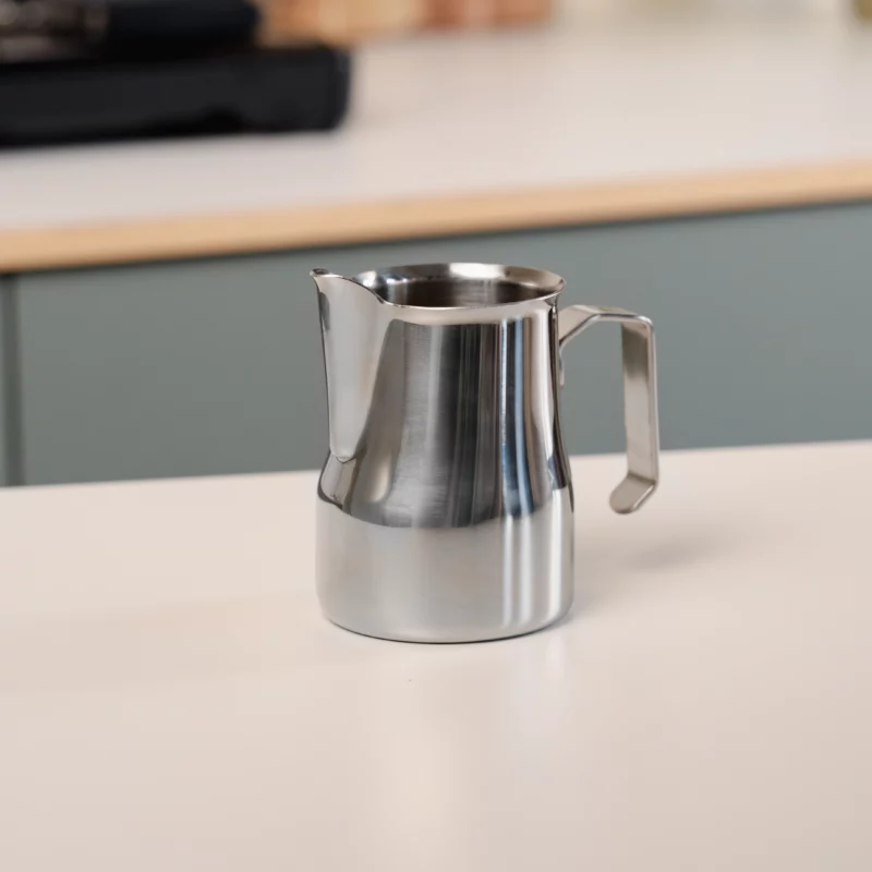 Stainless Steel Milk pitcher latte art Essentials 350ml in kitchen Italian style