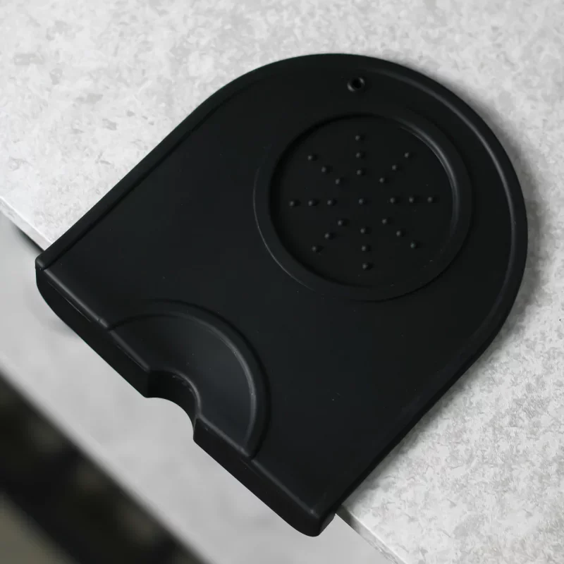 Tamping Matte mit Winkel. tamper matte, tampermatte