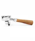 Double spout portafilter 58mm wood for E61 espressomachines