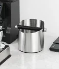 Knock box, coffee, black, stainless steel