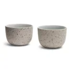 Barista kopjes speckled flat white stuks