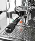 bottomless portafilter mm E black ECM side view