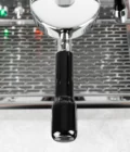 bottomless portafilter mm E black ECM top view
