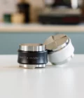 Coffee distributor tamper ,mm black silver