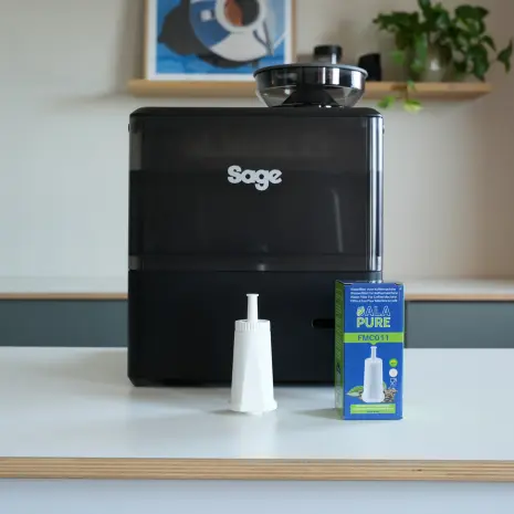 sage met doosje en waterfilter